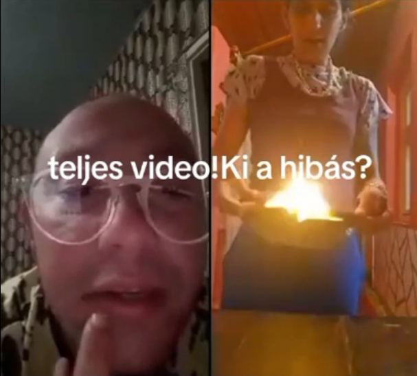 ▲▼匈牙利一名母親點火自燃，不幸身亡。（圖／翻攝自X）