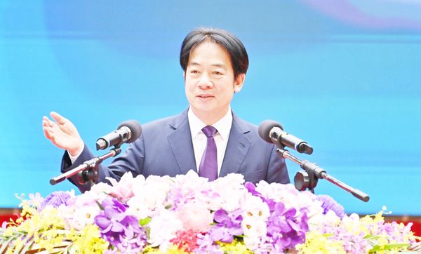 ▲賴清德總統今天上午出席警察大學聯合畢業典禮，向畢業生致詞勉勵。（圖／警大提供）