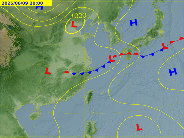 ▲▼氣象預報圖。（圖／氣象署提供）