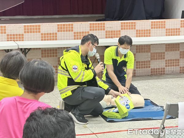 ▲基隆碇祥里治安防災觀摩。（圖／記者郭世賢翻攝）