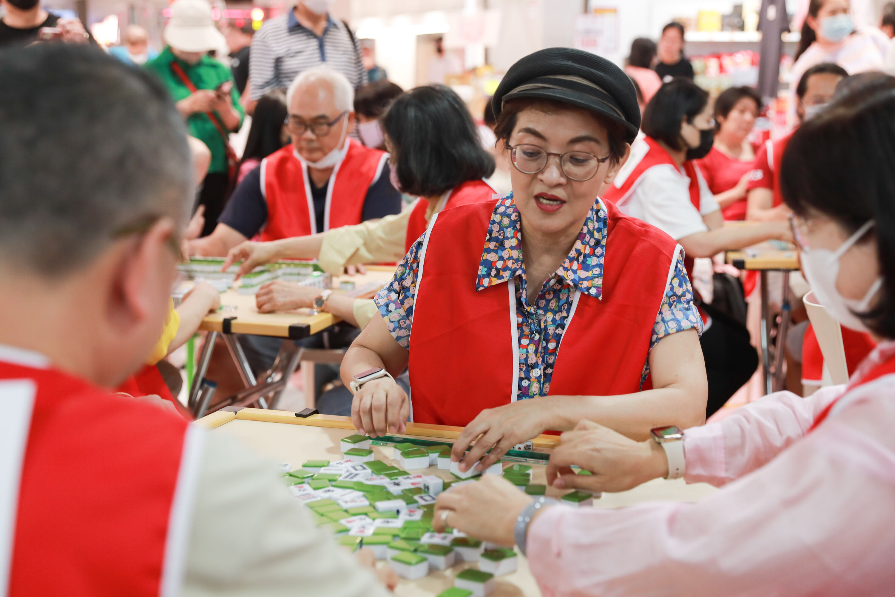 ▲▼東森廣場台北車站麻將大賽。（圖／記者周宸亘攝）