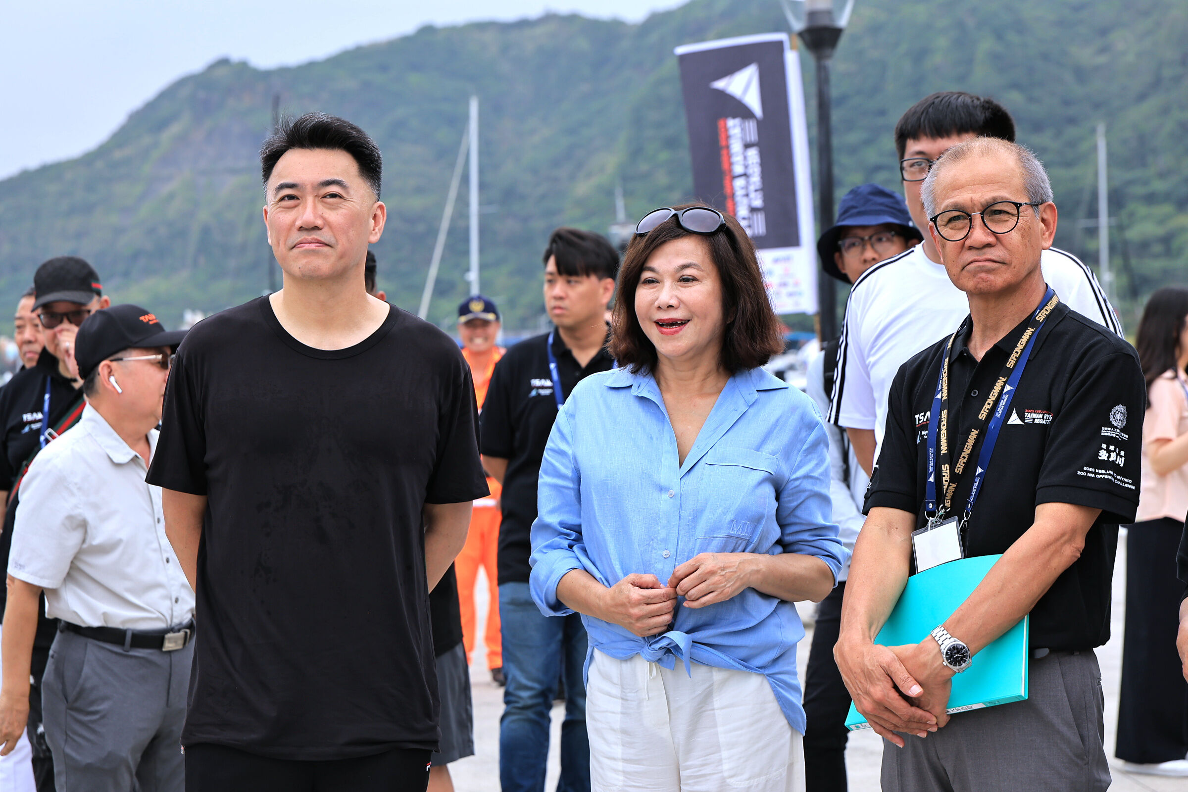 ▲台琉國際帆船賽揚帆基隆嶼。（圖／記者郭世賢翻攝）