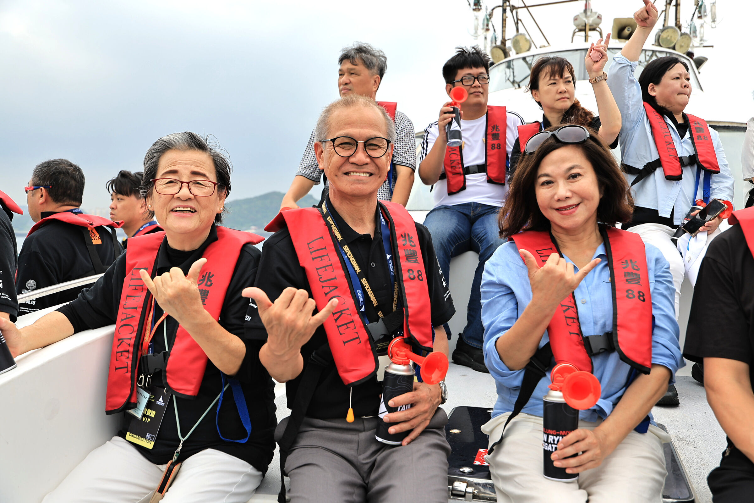 ▲台琉國際帆船賽揚帆基隆嶼。（圖／記者郭世賢翻攝）