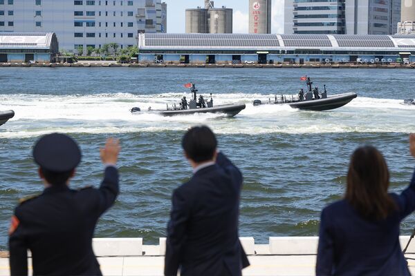 ▲▼總統賴清德視導「海安12號」演習。（圖／總統府提供）