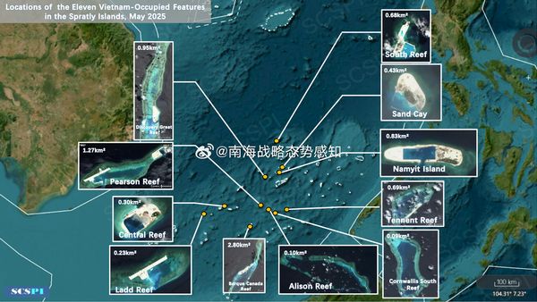▲▼陸智庫：越南在南沙群島擴大填海　2年內新增近6平方公里土地。（圖／翻攝南海戰略態勢感知）