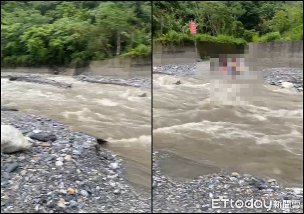 ▲▼找嘸原路！山區大雨溪水暴漲7大學生受困 消防架繩索馳援。(圖/地方中心翻攝)