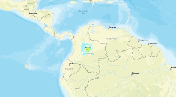 ▲▼哥倫比亞發生規模6.3地震。（圖／翻攝自美國地質調查局）