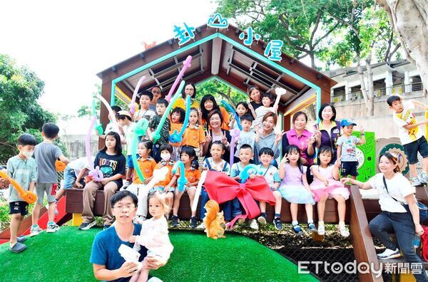 ▲▼彰化縣政府獲國土署補助打造「卦山小屋」兒童遊戲場。（圖／彰化縣政府提供）