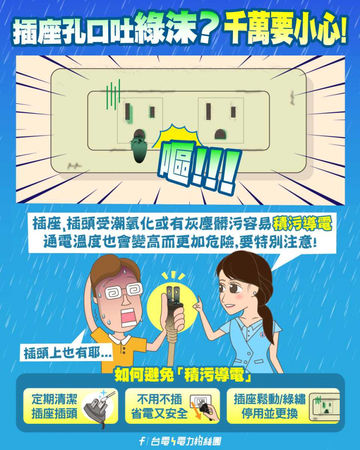 潮濕天氣小心！插座「2情況」恐短路走火　台電示警：廚房最常發生