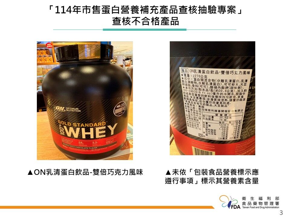 食藥署開罰「ON乳清蛋白飲品」賣場下架　好市多：並未販售