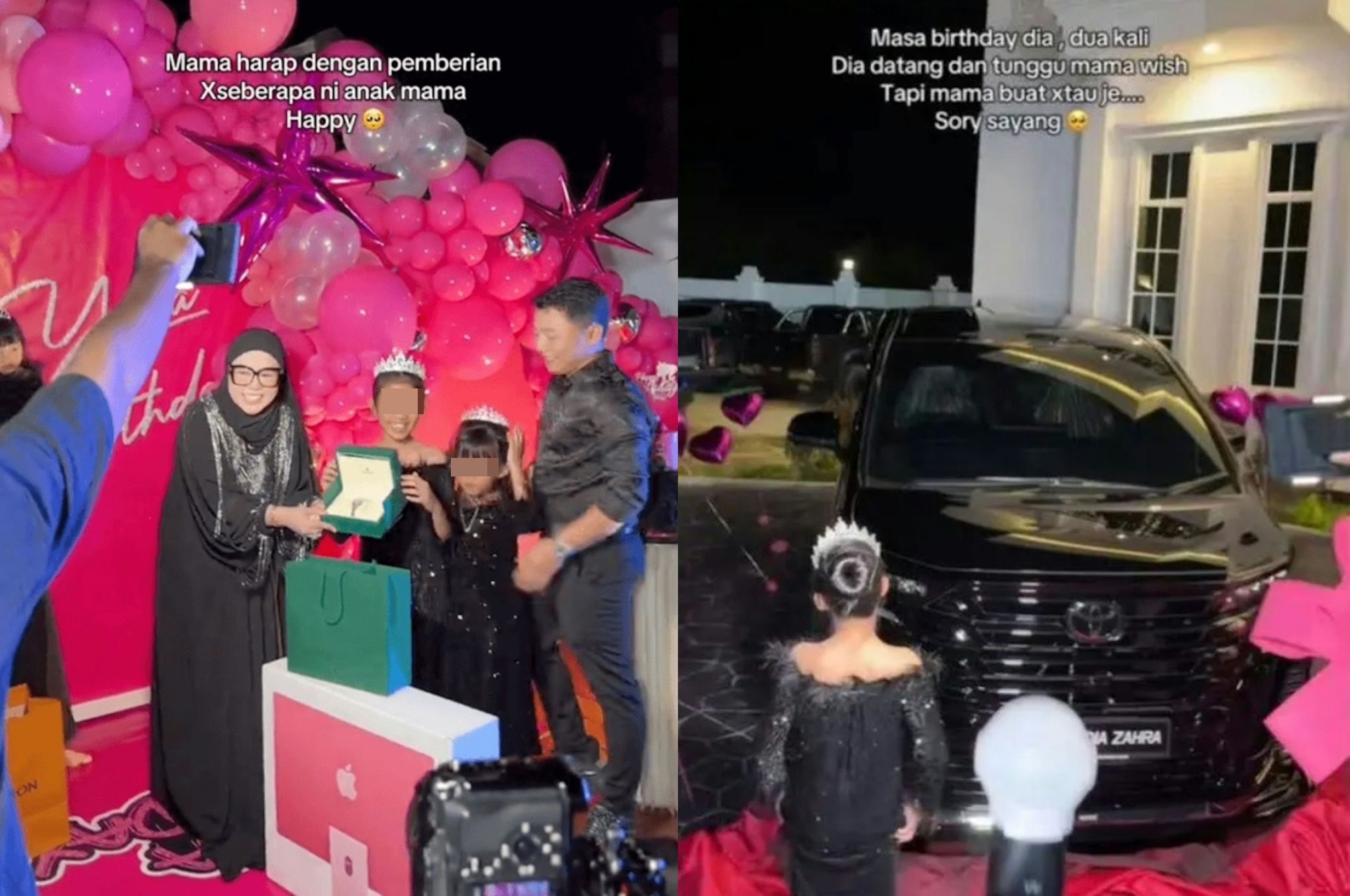▲馬來西亞一名女富豪為11歲女兒砸707萬慶生。（圖／翻攝自TikTok／farhanazahra91）