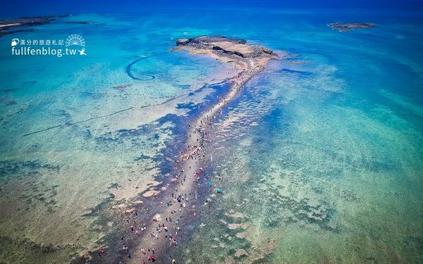 ▲▼澎湖必玩「奎壁山摩西分海」2025開放時間＆潮汐時刻表、澎湖最美的海上巨龍步道。（圖／部落客滿分提供）