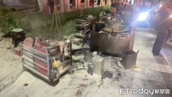 ▲▼快訊／永康夜市地瓜球攤販起火　2人燒燙傷送醫。（圖／民眾提供）