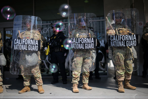 ▲▼川普下令國民警衛隊（National Guard）部署洛杉磯。（圖／路透）