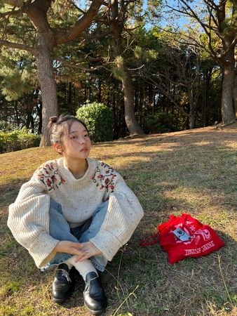▲林廷憶到日本拍攝日劇《火星的女王》。（圖／正常人影業提供）