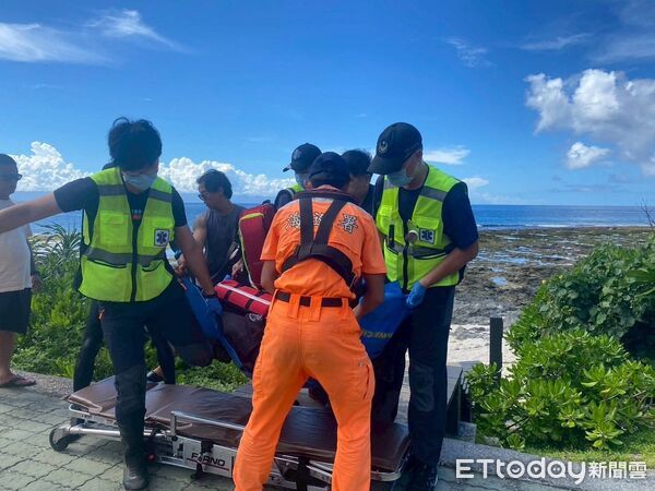 ▲▼             女子到綠島浮潛溺水，宣告不治。（圖／記者吳奕靖翻攝，下同）