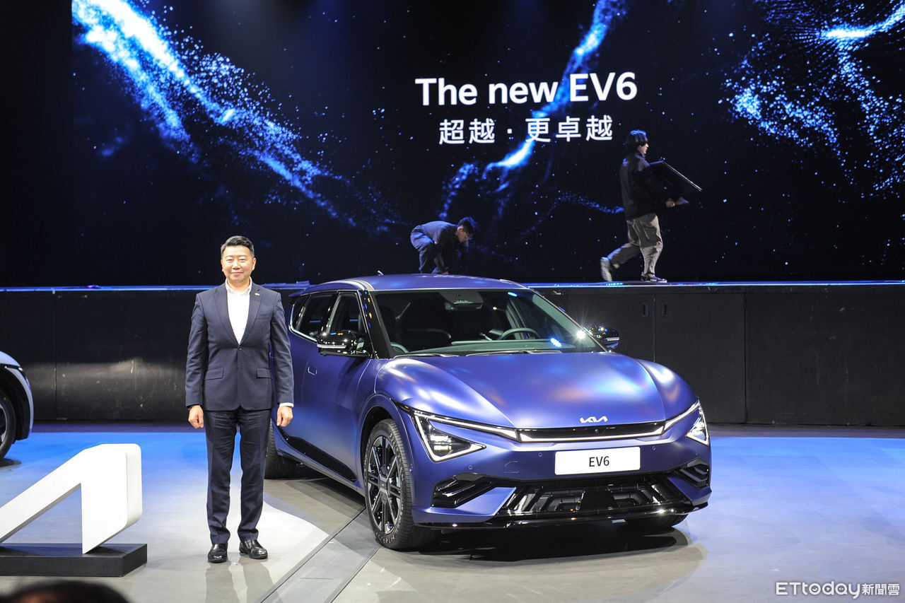 ▲KIA小改款EV6上市。（圖／記者林鼎智攝）