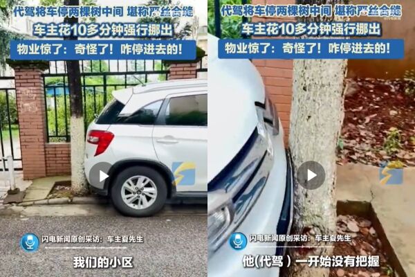 代駕。（圖／翻攝自微博／閃電新聞）