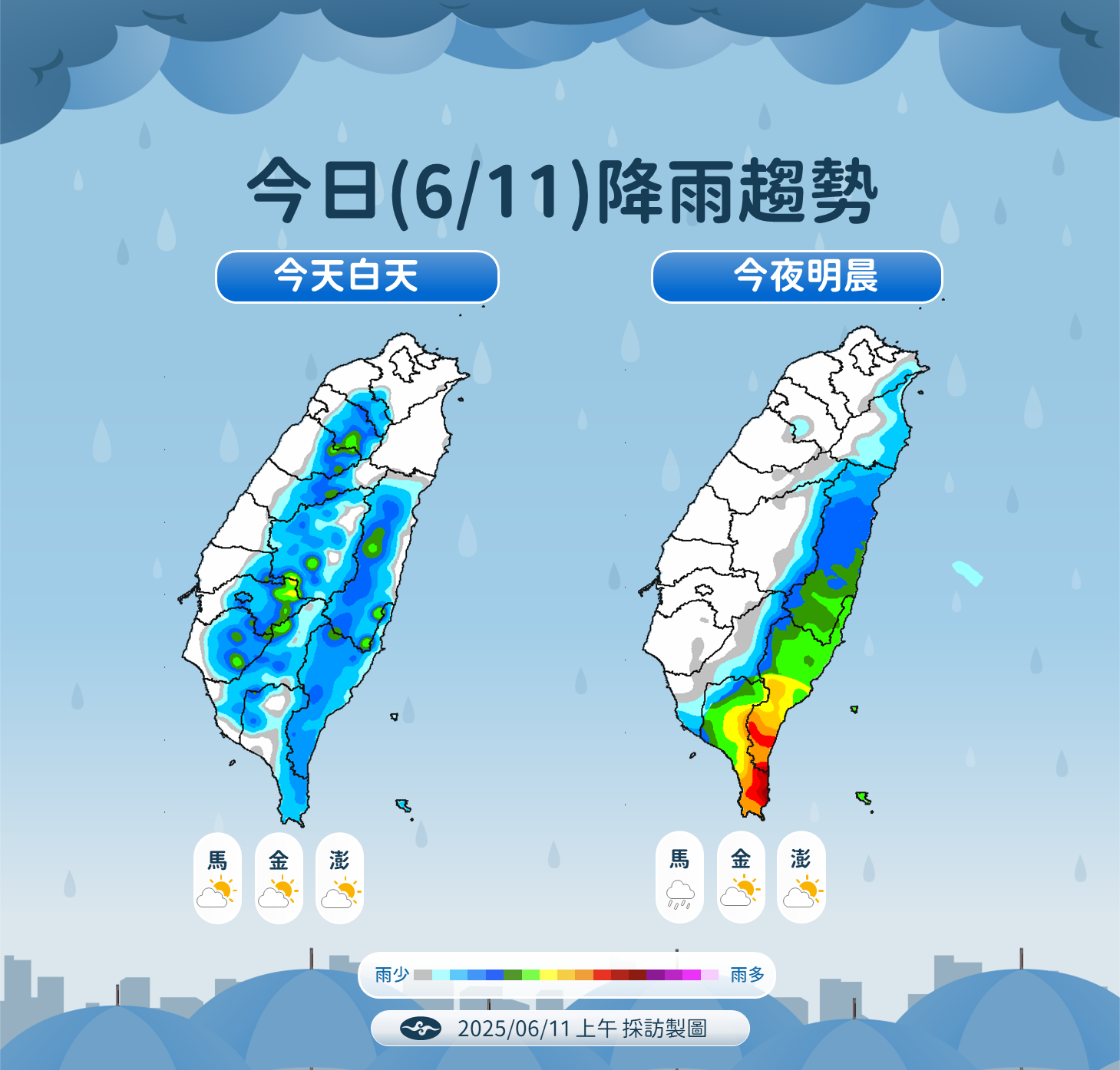 ▲▼未來一周天氣趨勢。（圖／氣象署提供）
