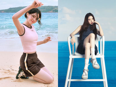 韓韶禧海灘美照超仙!「3雙話題同款FILA涼鞋」芭蕾舞風、夏日甜酷穿搭