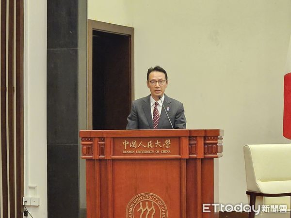 ▲▼日本駐北京大使金杉憲治今（10）日出席中國人民大學重陽金融研究院「大使講壇」。（圖／記者陳冠宇攝）