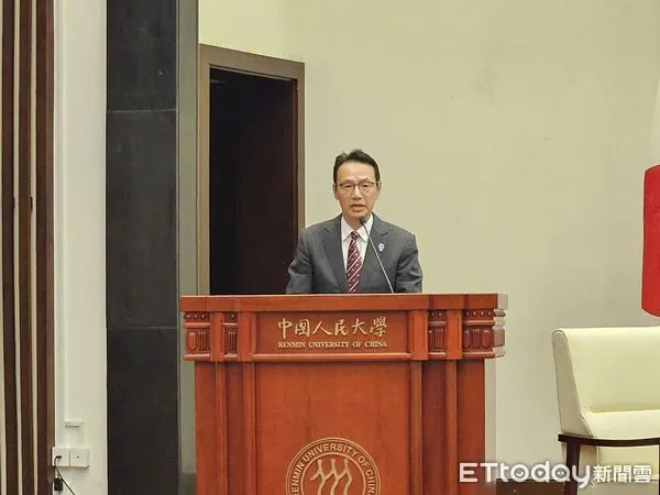 ▲▼日本駐北京大使金杉憲治今（10）日出席中國人民大學重陽金融研究院「大使講壇」。（圖／記者陳冠宇攝）