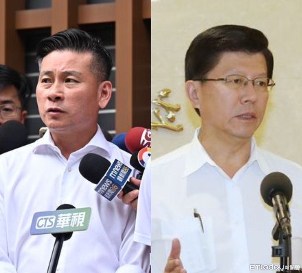▲台北市黨部代理主委戴錫欽、台南市黨部主委謝龍介。（合成圖／記者李毓康、屠惠剛攝）