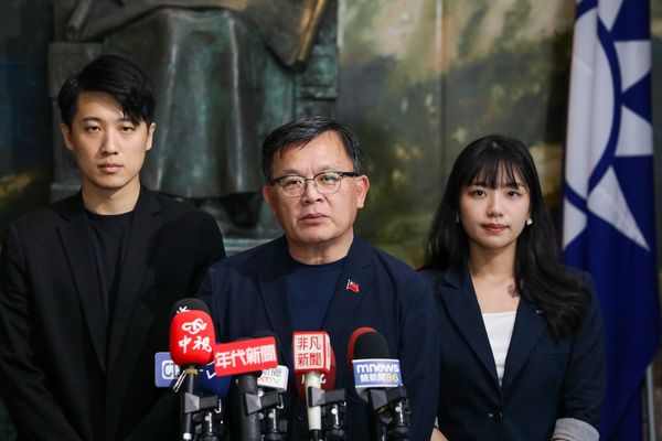 ▲國民黨文傳會主委林寬裕、發言人楊智伃。（圖／國民黨提供）