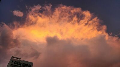 6.4地震前兆?彰化市天空驚現神秘「火鳳凰雲」