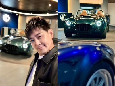 林志穎搶先看!曬「千萬眼鏡蛇跑車」…網認出百年車廠品牌:要+1嗎