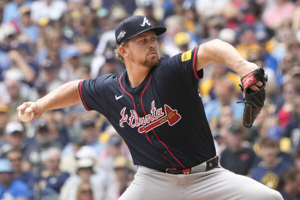 ▲勇士強投施維倫巴赫（Spencer Schwellenbach）今天上演完投勝。（圖／達志影像／美聯社）