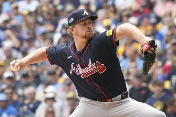 ▲勇士強投施維倫巴赫（Spencer Schwellenbach）今天上演完投勝。（圖／達志影像／美聯社）