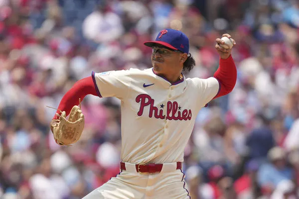 ▲費城人先發左投盧薩多（Jesús Luzardo）。（圖／達志影像／美聯社）