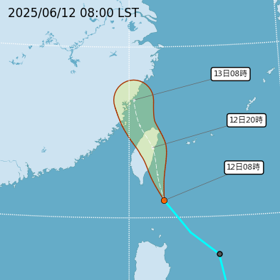 ▲▼熱帶低壓逼近，東南部防大雨。（圖／氣象署提供）