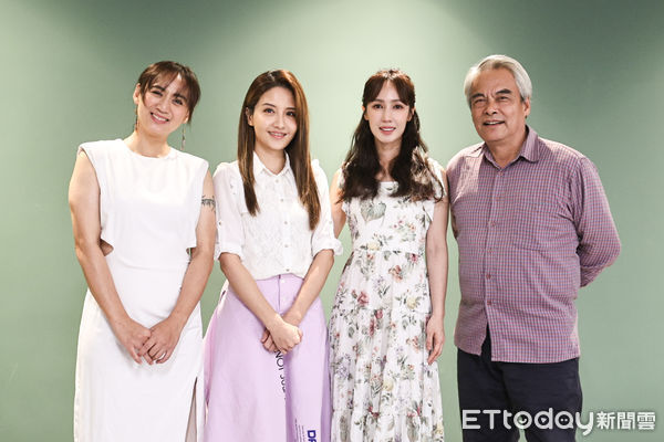 ▲高蕾雅、李宣榕、小薰、林慶台出席《假日到山裏來看你》媒體茶敘。（圖／記者林敬旻攝）