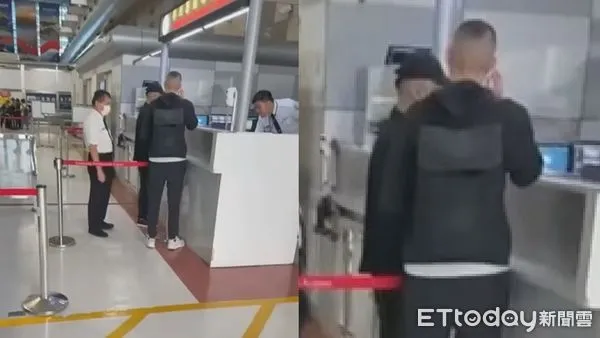 ▲▼顏大鈞疑似涉嫌違法吸金遭台南地檢署境管，有民眾10日發現他前往小港機場欲出境遭阻。           （圖／自救會提供）