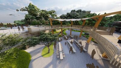台中「觀音亭景觀平台」7月底完工