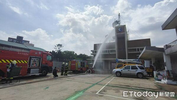 ▲金門縣今天實施城鎮韌性演習。（圖／記者林名揚翻攝）