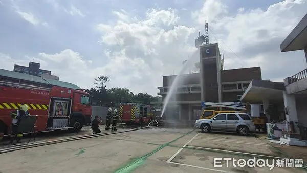 ▲金門縣今天實施城鎮韌性演習。（圖／記者林名揚翻攝）