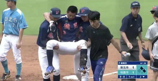 ▲▼        平鎮廖宥霖傷退     。（圖／截自Youtube）