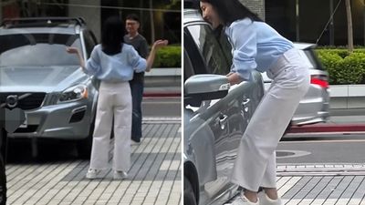 楊謹華不捨尪出差「踩上車討親」!被拍58秒恩愛畫面 網:嫁對人了