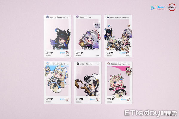 ▲壽司郎聯名VTuber《降臨 Advent》　指定餐點送插卡與胸章。（圖／壽司郎提供）