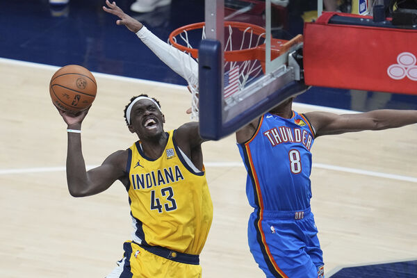 ▲▼NBA總冠軍賽G4，溜馬哈利伯頓、西亞卡姆；雷霆卡魯索、威廉斯。（圖／達志影像／美聯社）