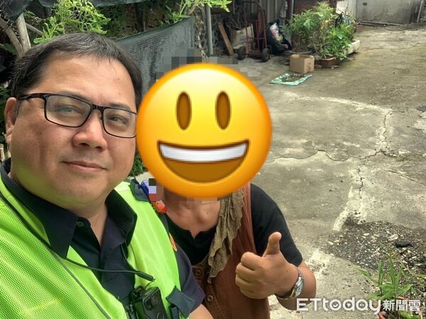 ▲內埔分局瑪家所警員高世傑傾聽王男心聲。（圖／記者陳崑福翻攝）