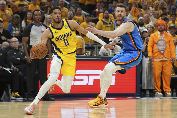 ▲▼NBA總冠軍賽G4，溜馬哈利伯頓、托平。（圖／達志影像／美聯社）