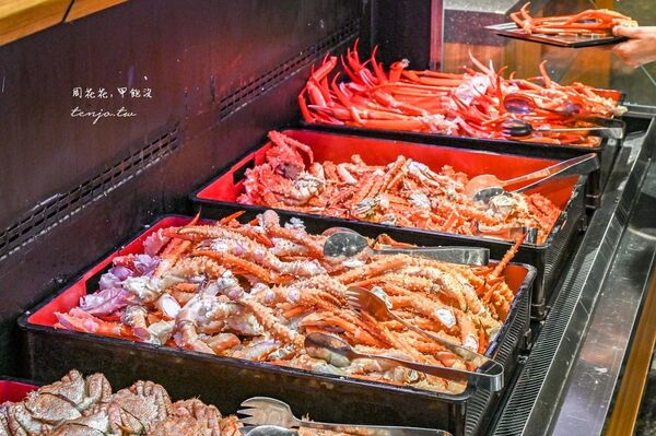 ▲▼「Japanese Buffet Dining DEN 伝」北海道三大蟹吃到飽！狸小路薄野美食推薦。（圖／部落客周花花提供）