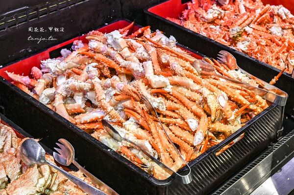 ▲▼「Japanese Buffet Dining DEN 伝」北海道三大蟹吃到飽！狸小路薄野美食推薦。（圖／部落客周花花提供）