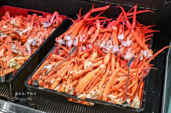▲▼「Japanese Buffet Dining DEN 伝」北海道三大蟹吃到飽！狸小路薄野美食推薦。（圖／部落客周花花提供）