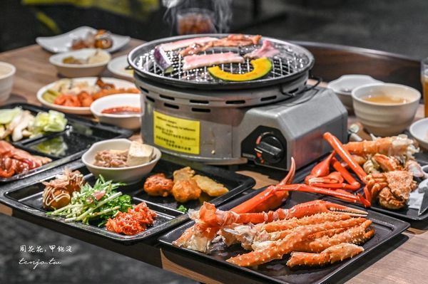 ▲▼「Japanese Buffet Dining DEN 伝」北海道三大蟹吃到飽！狸小路薄野美食推薦。（圖／部落客周花花提供）