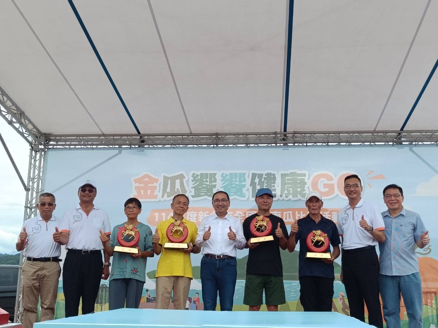 ▲全台大南瓜齊聚新北。（圖／新北市農業局提供）